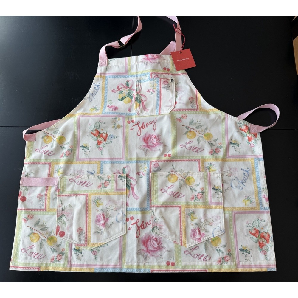 Hadley & Bennett x LoveShackFancy Mercado del Sol Cropped Essential Apron NWT